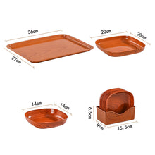 Load image into Gallery viewer, 12 ချပ်ပါ သစ်ကြားရောင် (ပန်းကန်ပြား-Set)-WHE0456